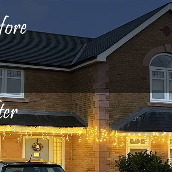 NEW 32.8 ft 400 LED Icicle Lights Outdoor Decorations - Picture 9 of 12